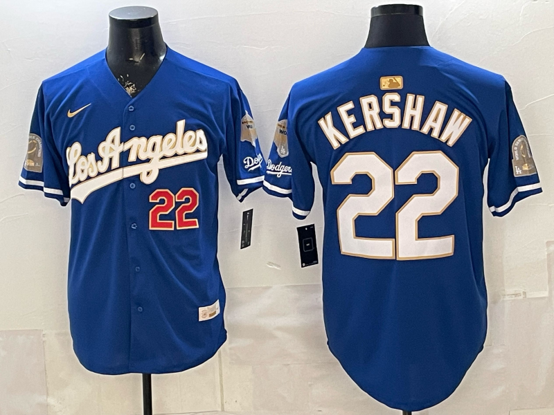 Men Los Angeles Dodgers #22 Kershaw blue Game 2026 Nike MLB Jersey 4014003->->MLB Jersey